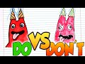 DOs &amp; DON&#39;Ts Drawing GARTEN OF BANBAN 3 In 1 Minute CHALLENGE!