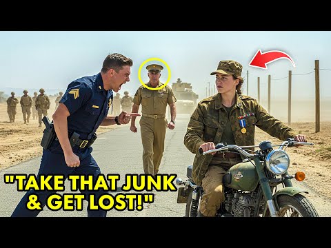 Cops Stopped a Simple Woman’s Bike — Minutes Later, 50 Soldiers in Humvee Arrived Led by a Captain!