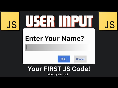 JavaScript Basics: Ask for a Name & Greet the User | Beginner Coding Tutorial(Video by Shrishail)