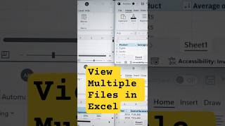 View Multiple files side by side in Excel#excel#exceltips#exceltricks