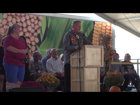 Premier Ford delivers remarks at the 2018 International Plowing Match, Pain Court, Ontario