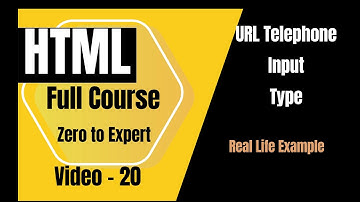 HTML URL & Tel Input Types | Validation with Pattern Attribute | Full Course (Hindi/Urdu) Video 20