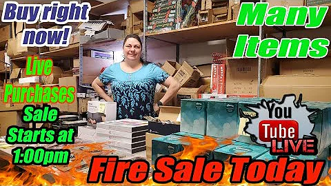 Live Fire Sale Of Mystery Items We Have never unbo...