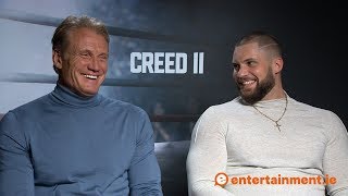 Dolph Lundgren and Florian Munteanu struggled to learn Russian for Creed II