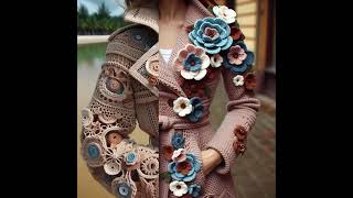 Beautiful 🌹Crochet Coat #Knitted #Crochet #Knitting #Design #Crochetlove #Ideas