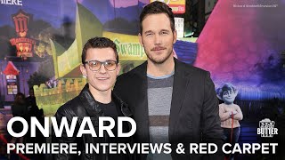 Onward: Premiere, Interviews & Red Carpet with Tom Holland, Chris Pratt & More | Extra Butter