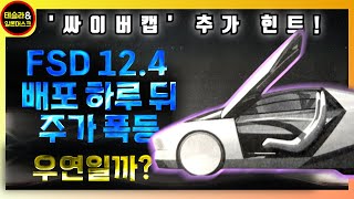 테슬라, FSD 12.4 배포 하루 뒤 폭등한 주가, FSD  5~10배 개선 주장 사실 가능성 높아져