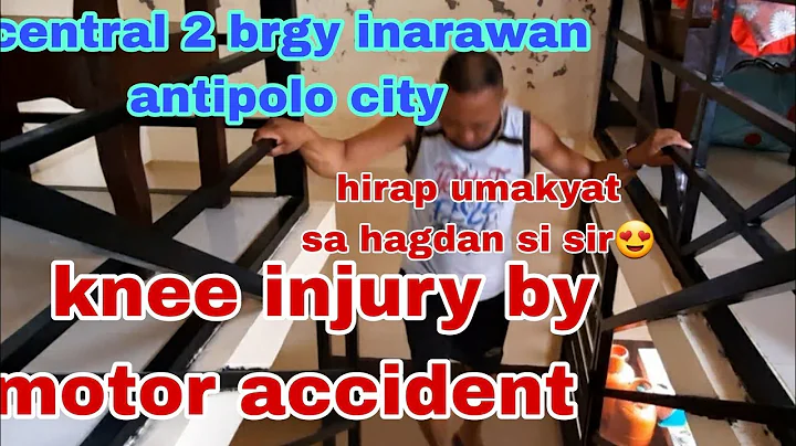 knee injury by motor accident Central 2 brgy Inara...
