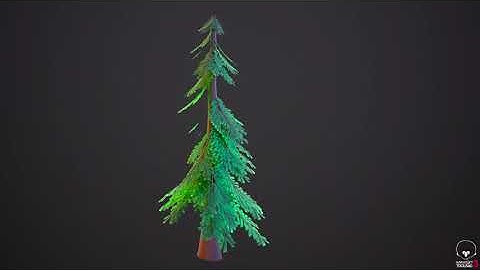 Creating stylized pine in Maya and Speed tree
