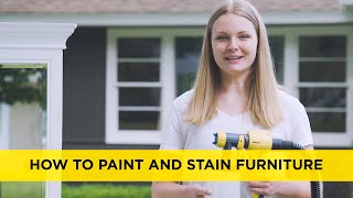 How to Paint and Stain Furniture for Beginners Using a Wagner Paint Sprayer