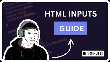 Learn HTML Form Inputs In 1 Minute