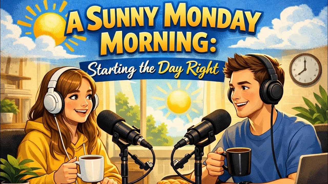A Sunny Monday Morning ☀️ | Starting the Day Right | Easy English ...