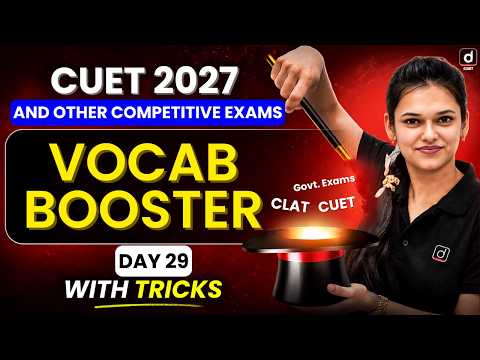 CUET 2027 | Vocab Booster Series Day 29 | By Kusum Goyal Mam