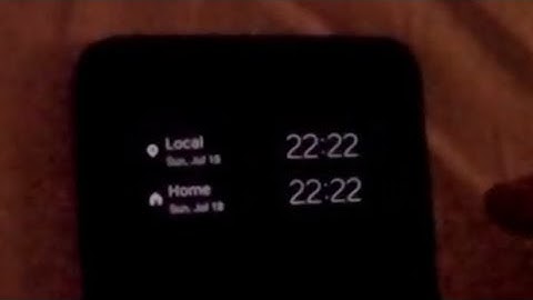How to show only 1 clock instead of 2 when Roaming (Local & Home Time, Android phone)