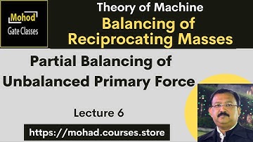 TOM  06 |  Partial Balancing of Unbalanced Primary Force in a Reciprocating Engine