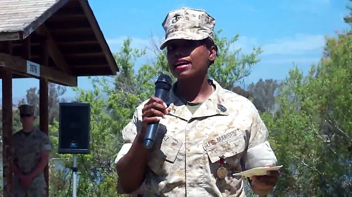 Mgysgt Lillian Diaz retirement speech