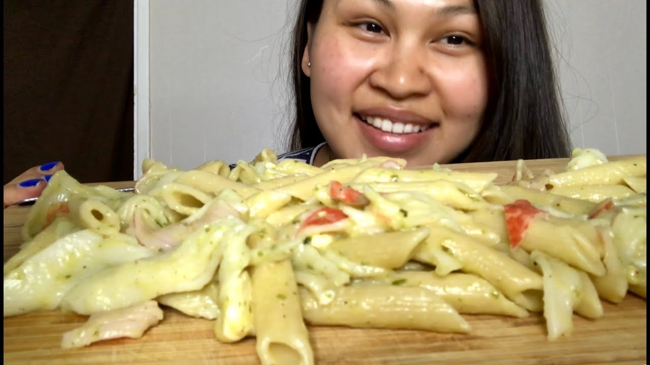 PENNE PASTA MUKBANG AND BIG BURPS - YouTube