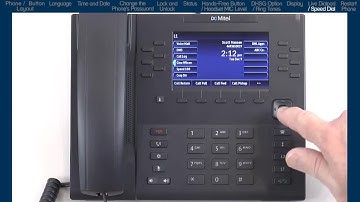 Mitel 6869i Phone: Edit Speed Dial Edit and Web Interface