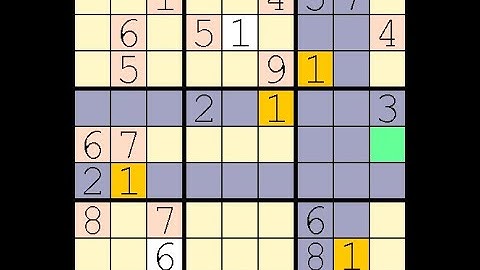 How to Solve The Toronto Star Five Star Sudoku  26 August, 2023