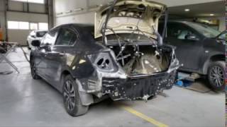 Honda Civic rear panel repaired