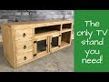 Rustic pine plasma TV stand Rustic pine plasma TV stand
