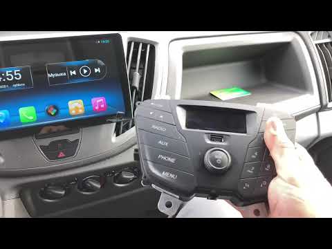 Ford Transit как снять штатную магнитолу + установка Android. how to remove the head unit