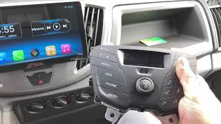Ford Transit как снять штатную магнитолу + установка Android. how to remove the head unit