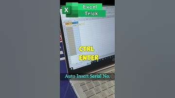 🤔Automatically insert serial number #shorts #excel #exceltips