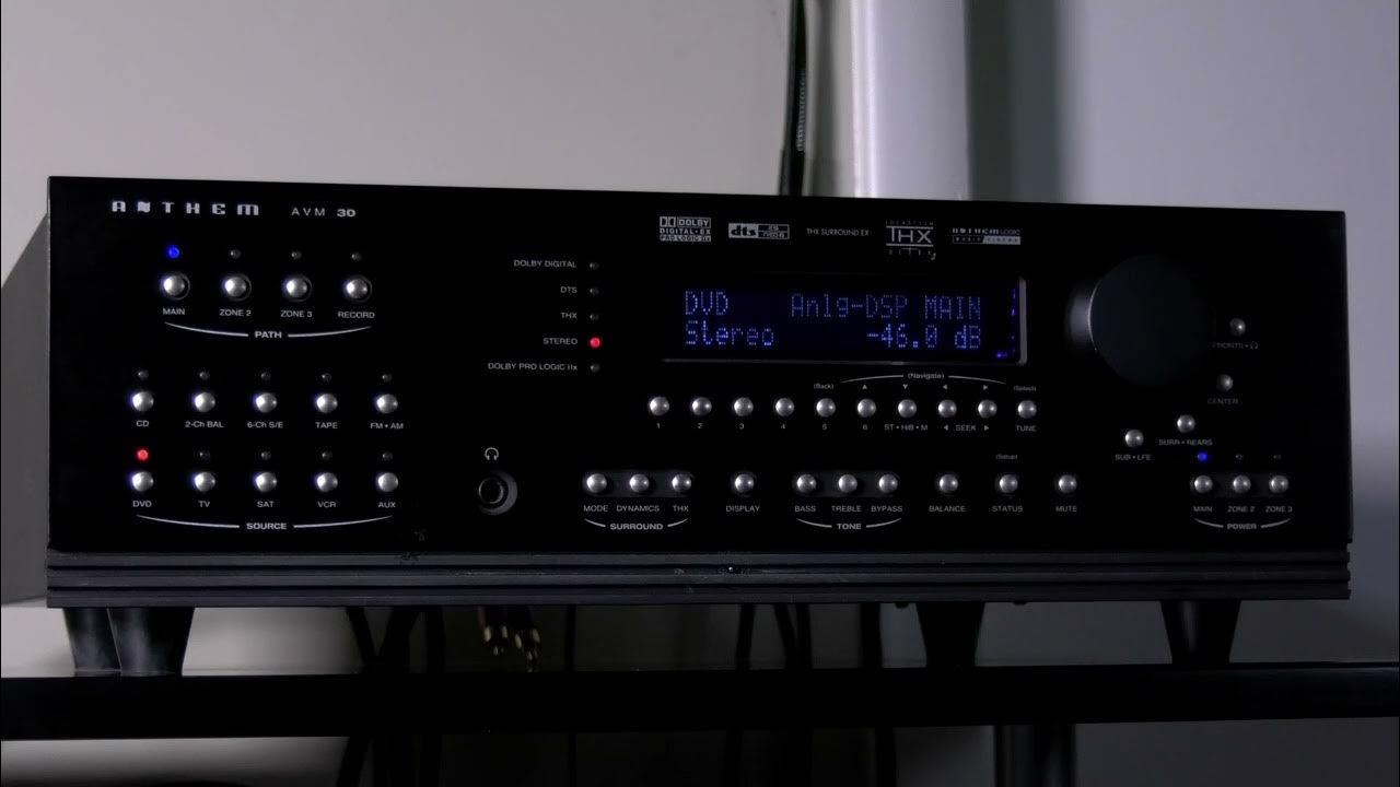 Anthem AVM30 Preamplifier Processor. YouTube