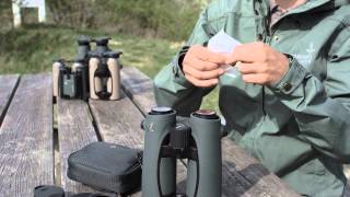 SWAROVSKI OPTIK - How to quickly clean the lenses of your binoculars and spotting scopes