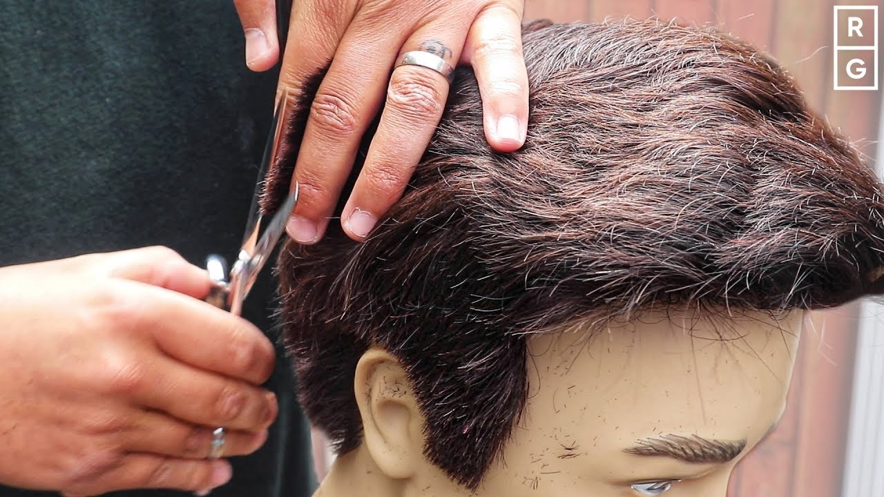 Side part haircut - what is this longer length of hair on the sides called?  (circled in red) How do I ask for this at the barber? : r/malehairadvice