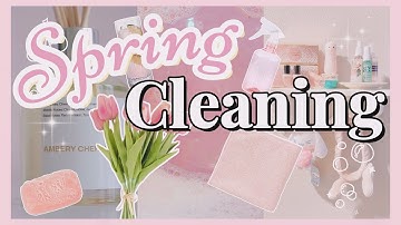 Spring Cleaning My Bathroom (deep clean + organization + decor refresh) 2025
