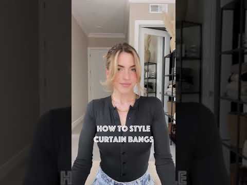 HOW TO STYLE CURTAIN BANGS