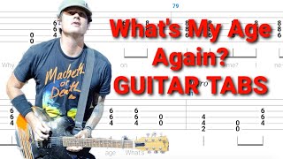 Blink-182 - What's My Age Again? GUITAR TABS | Tutorial | Lesson