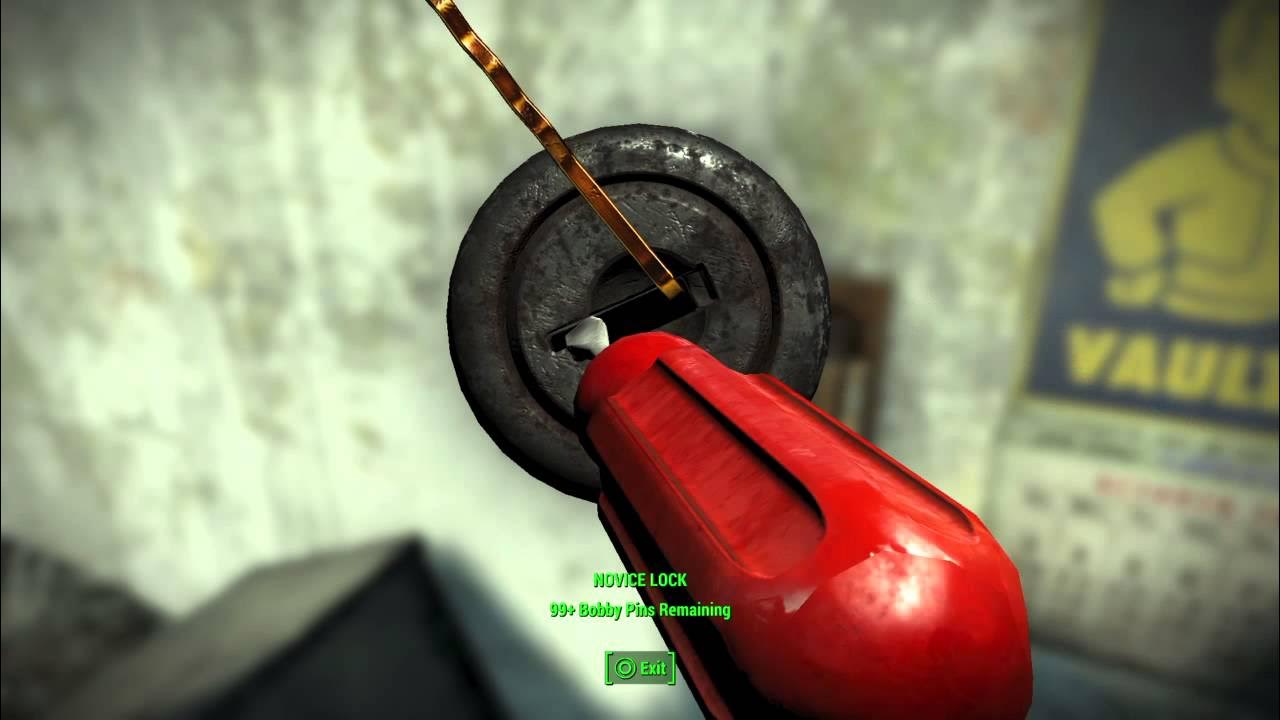 Lockpicking to level up fallout 4 gameplay youtube