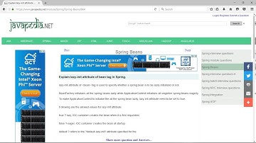 Explain lazy-init attribute of bean tag in Spring. | javapedia.net