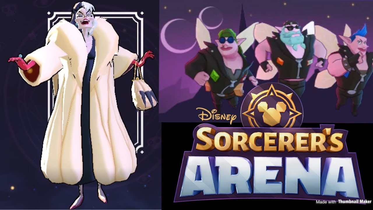Disney Sorcerer’s Arena Unlocking Cruella De Vil! Onward Pixie
