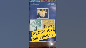 IGNOU BEDSV 101 Syllabus Explained in 30 Seconds /Important Units & Topics #IGNOU#valueeducation