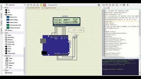 SimulIDE Potensiometer  Modifikasi
