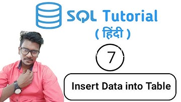 Insert Data into Table | SQL Tutorial in Hindi