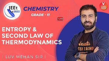 Thermodynamics | Entropy and Second Law of Thermodynamics | Class 11 | JEE Main 2022 | JEEt Lo 2022