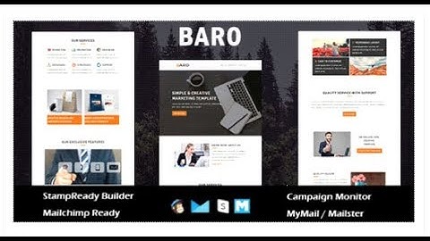 Baro - Multipurpose Responsive Email Template With Online  | Themeforest Templates