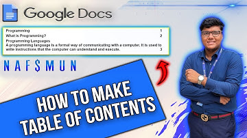 How To Make Table Of Contents in Google Docs Easy Tutorial | NAFSMUN