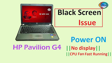 hp pavilion g4 power on but No Display||Solution||Lan IC Solution