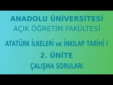 AÖF ATATÜRK İLKELERİ