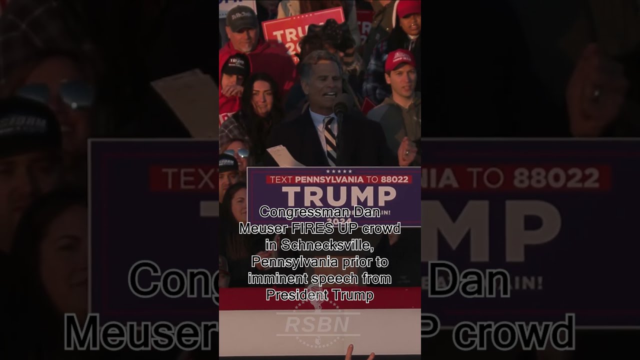 Congressman Dan Meuser FIRES UP Crowd In Schnecksville PA Prior To Imminent Speech From Pres Trump