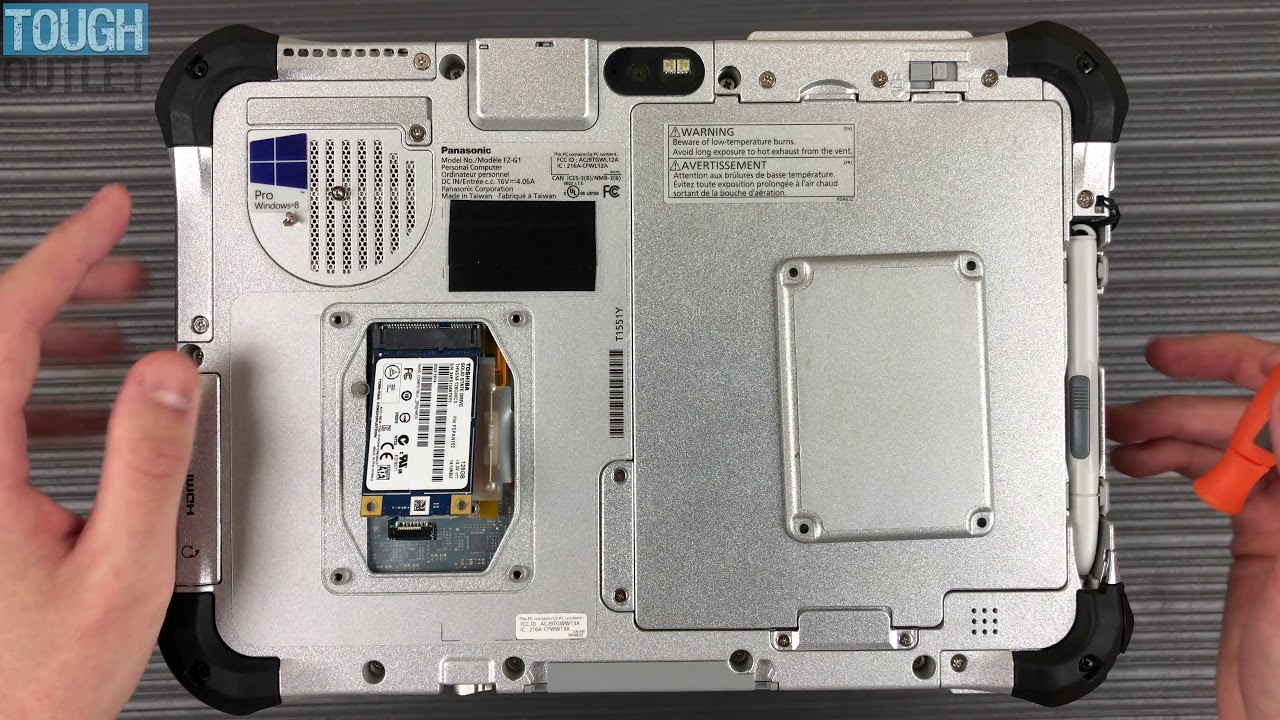 Panasonic Toughpad FZ-G1: How to change mSATA SSD drive