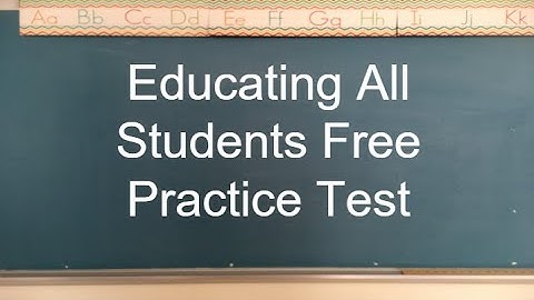 Oefentoets voor het opleiden van alle studenten