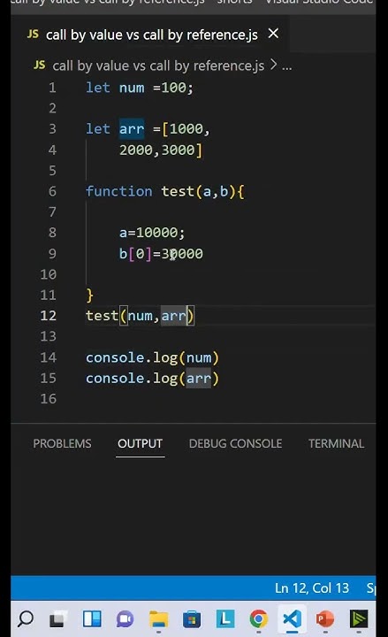 call by value vs call by reference - YouTube