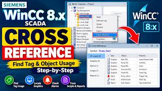 WinCC 8.x SCADA Cross Reference | How to Find Tag & Object Usage Step-by-Step
